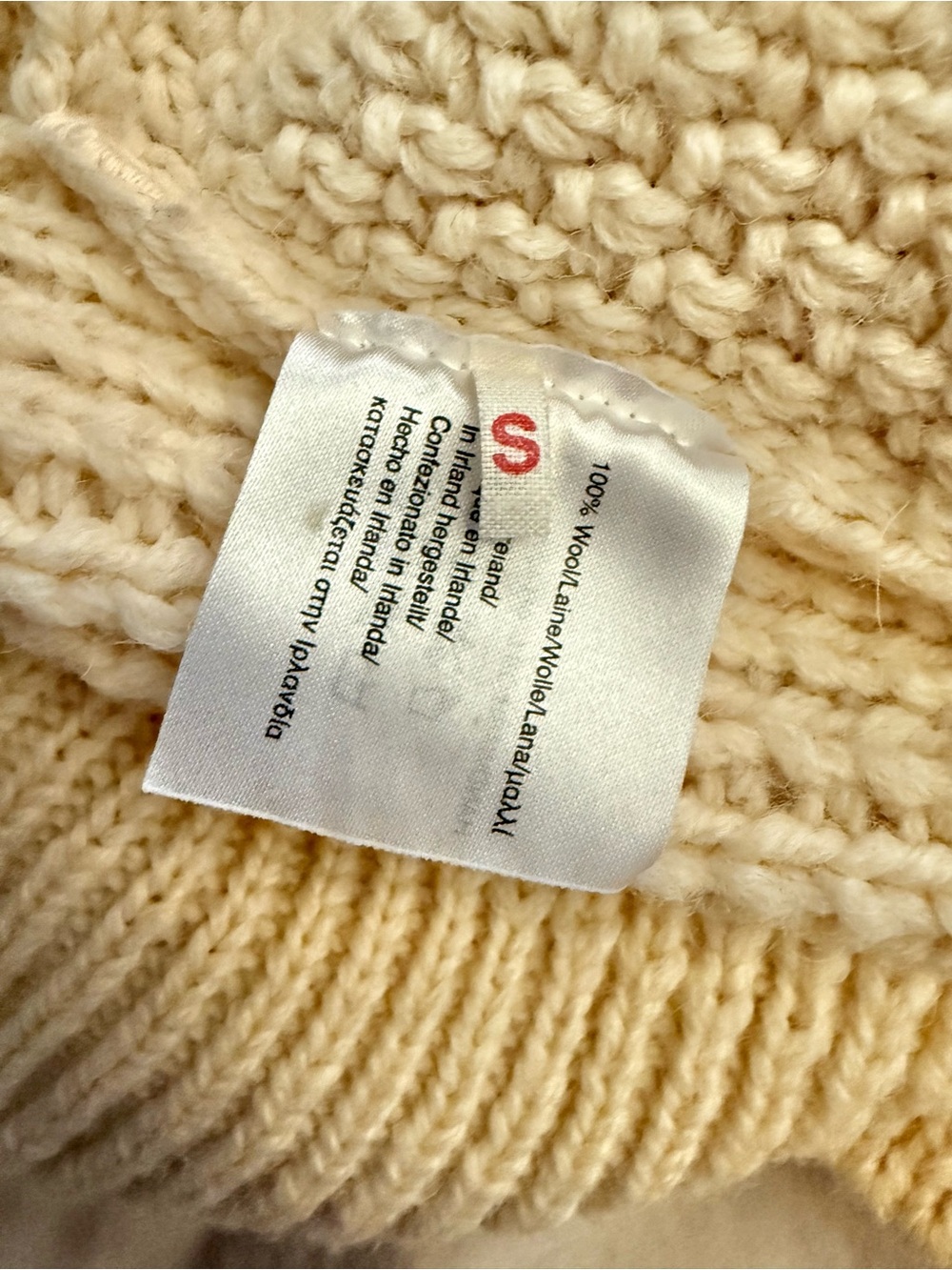 &Daughter Crewneck Chunky Wool Sweater - Small - Picture 10 of 11